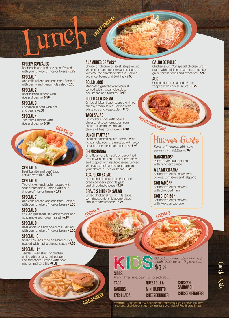 Bravo Menu Calorie Count Nutritional Chart Menu Items MIXG Bravo Menu Calorie Count Nutritional Chart Menu Items MIXG